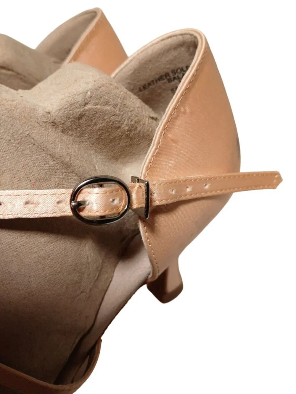 Capezio Julia Satin Strappy Ballroom Dance Heel Latin Shoes Open Toe Heels 8W - Picture 10 of 16